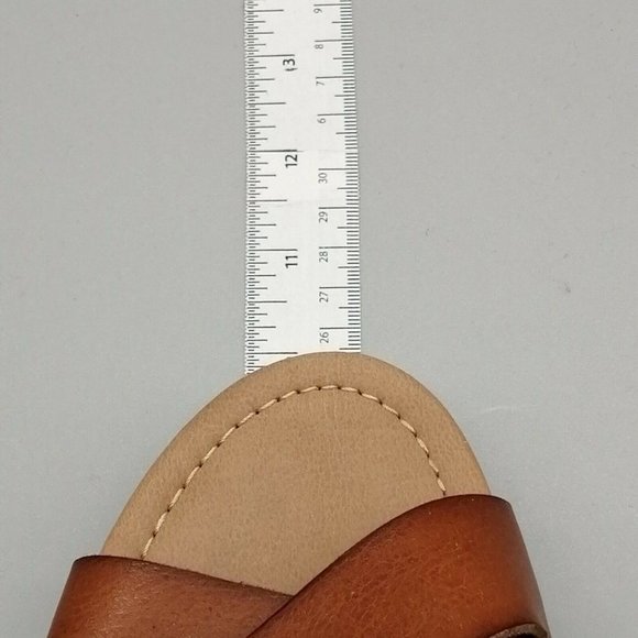 Maurices Womens Fiona Platform Block Heel Ankle Strap Sandal Cushioned Tan Sz 9M - Picture 5 of 9